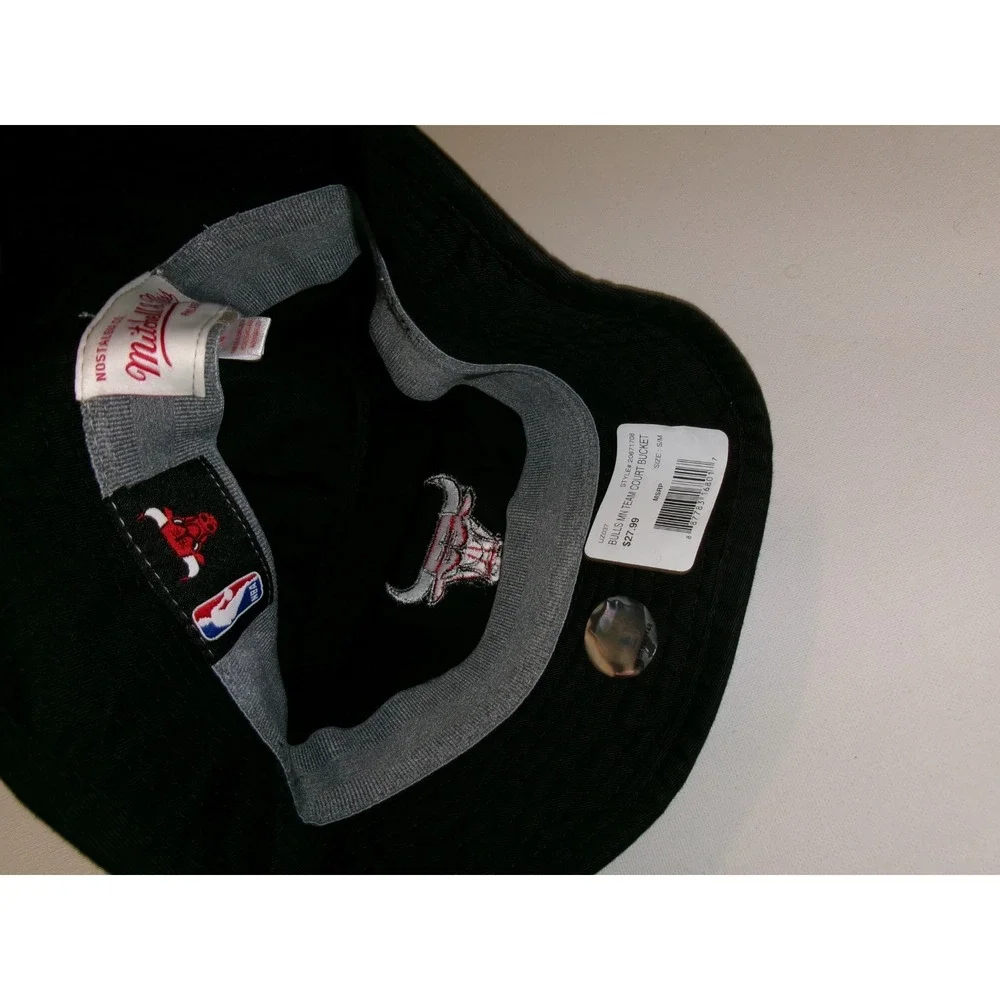 CHICAGO BULLS FLOPPY BUCKET BEACH GOLF 00S Y2K HAT CAP VINTAGE DEATOCK H3